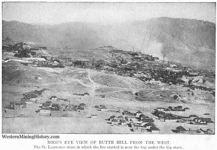 Birds Eue View of Butte Hill from the West