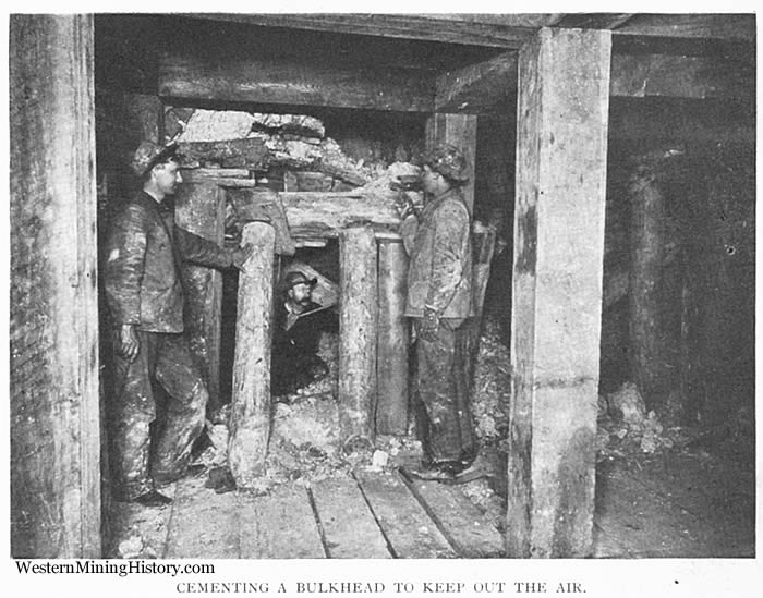 Cementing a bulkhead to keep out the air
