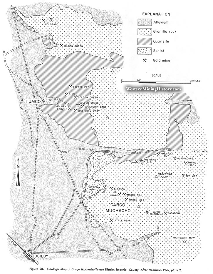 Geologic Map of the Cargo Muchacho District
