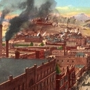 Butte Montana Postcard Illustration