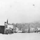 Snowy scene in Greenhorn City