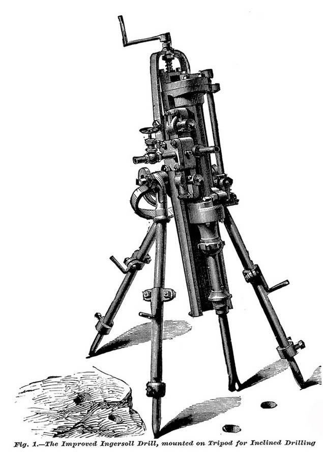 Ingersoll drilling machine