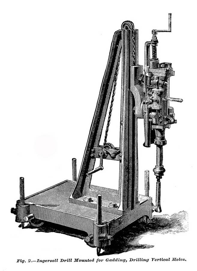 Ingersoll drilling machine