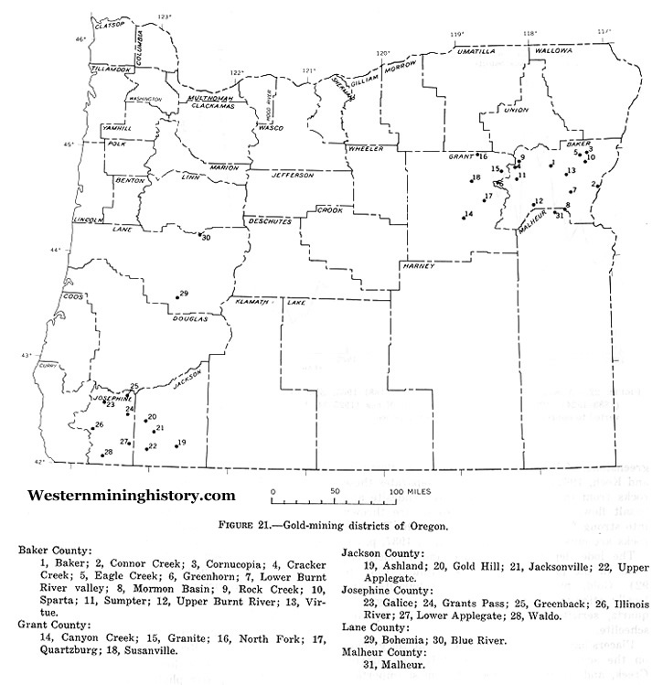 Oregon Gold Production